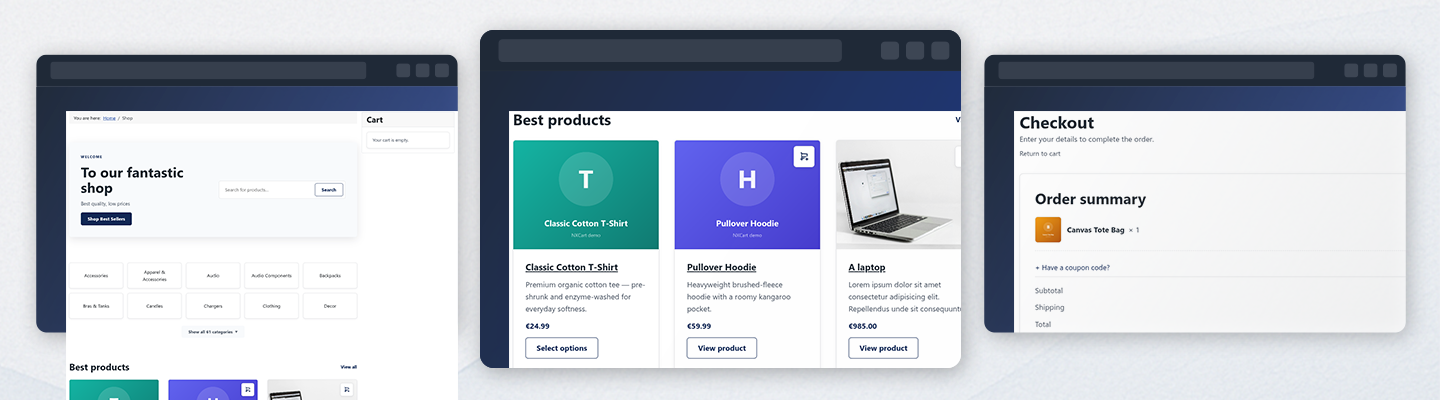 NXCart — product screenshot