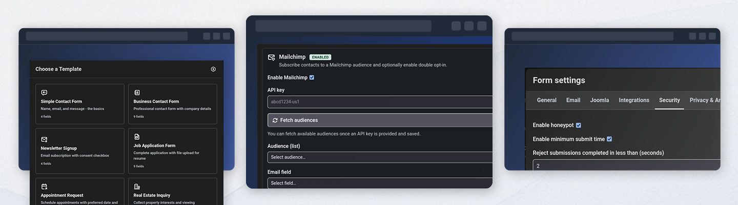 NXP Easy Forms — product screenshot